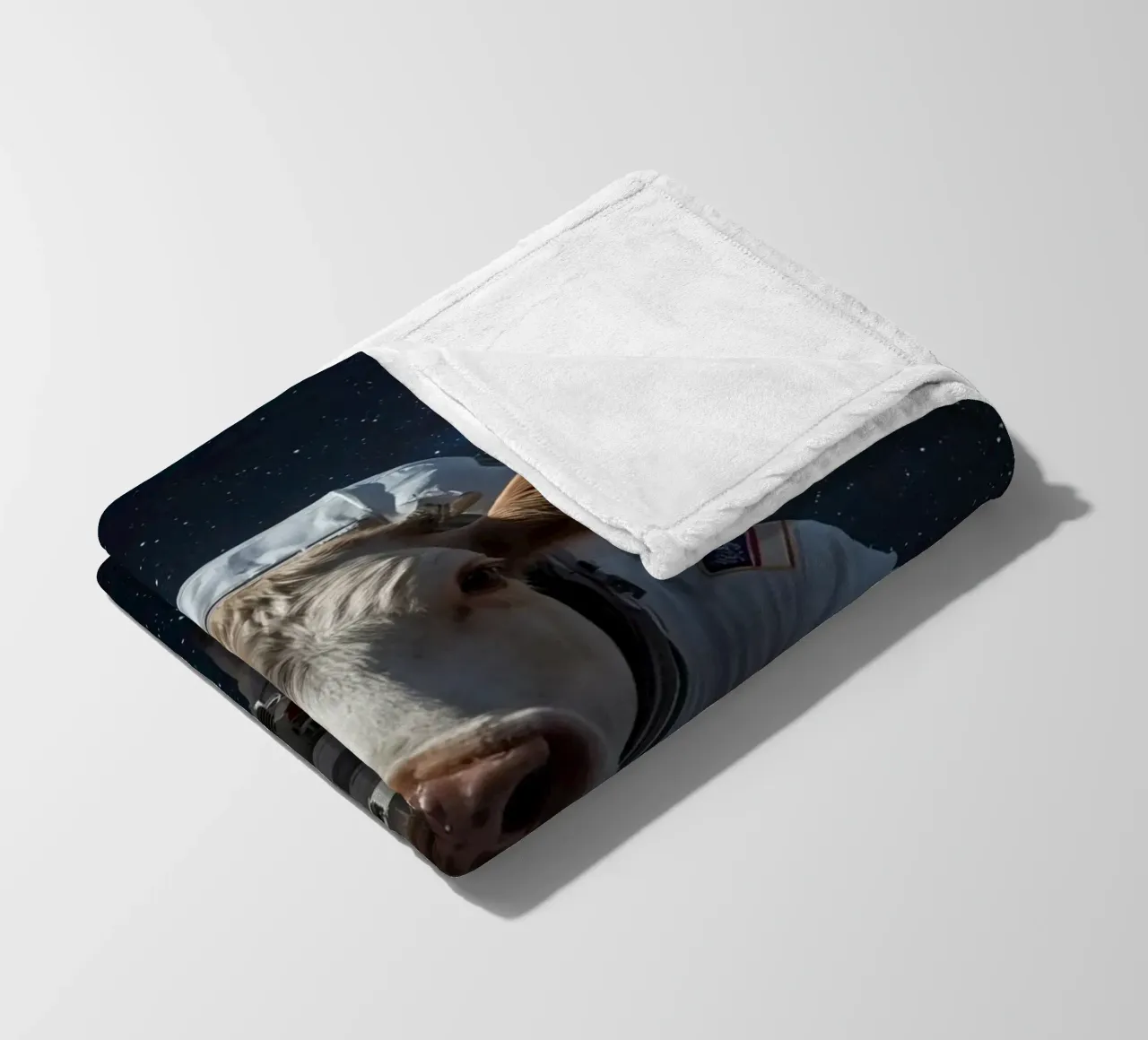 Mucca-stronauta coperta in pile da DesignDoodle