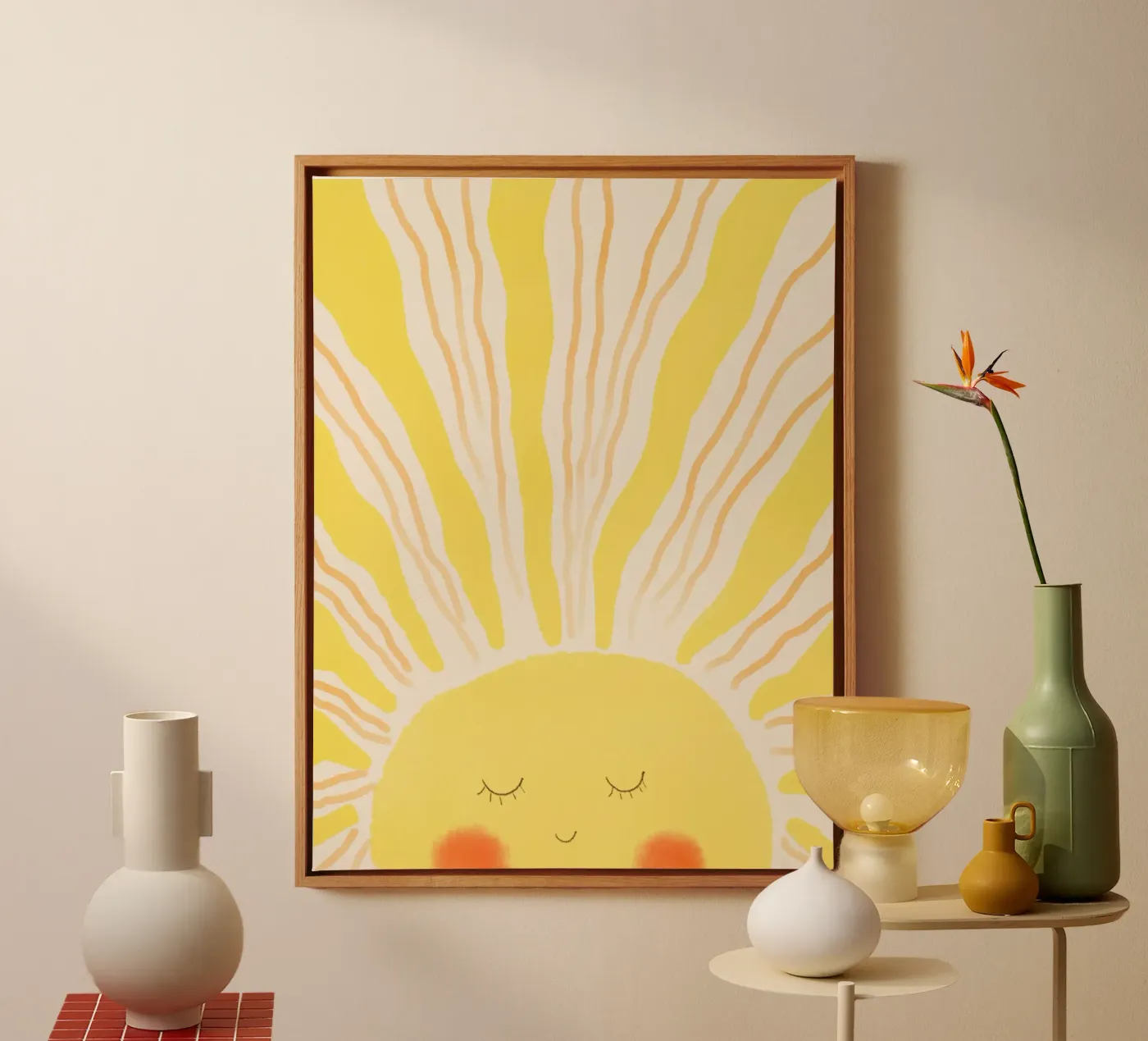 Il Sole tela da Indigo Rain
