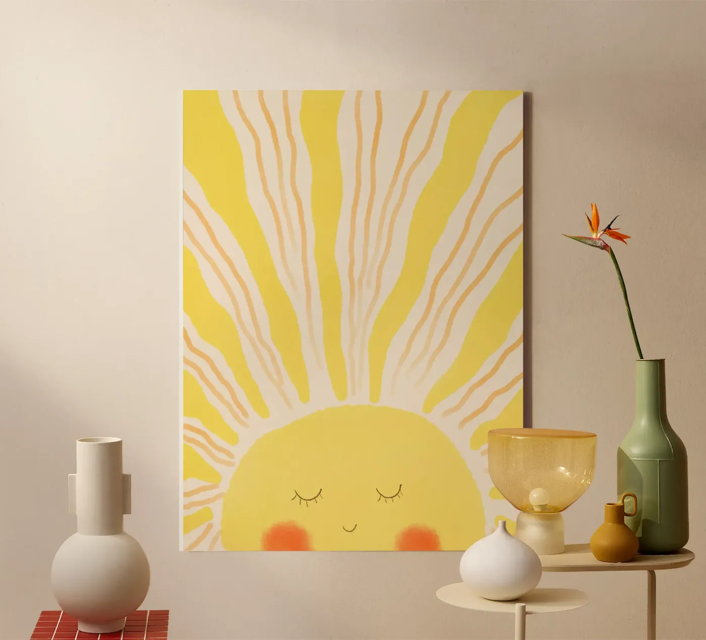 Il Sole tela da Indigo Rain