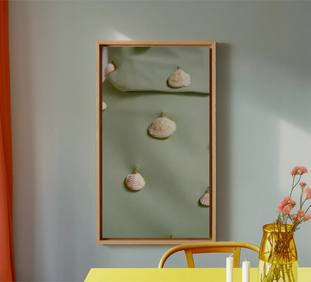 Seashells tela con Cornice a cassetta da riedelphotoart