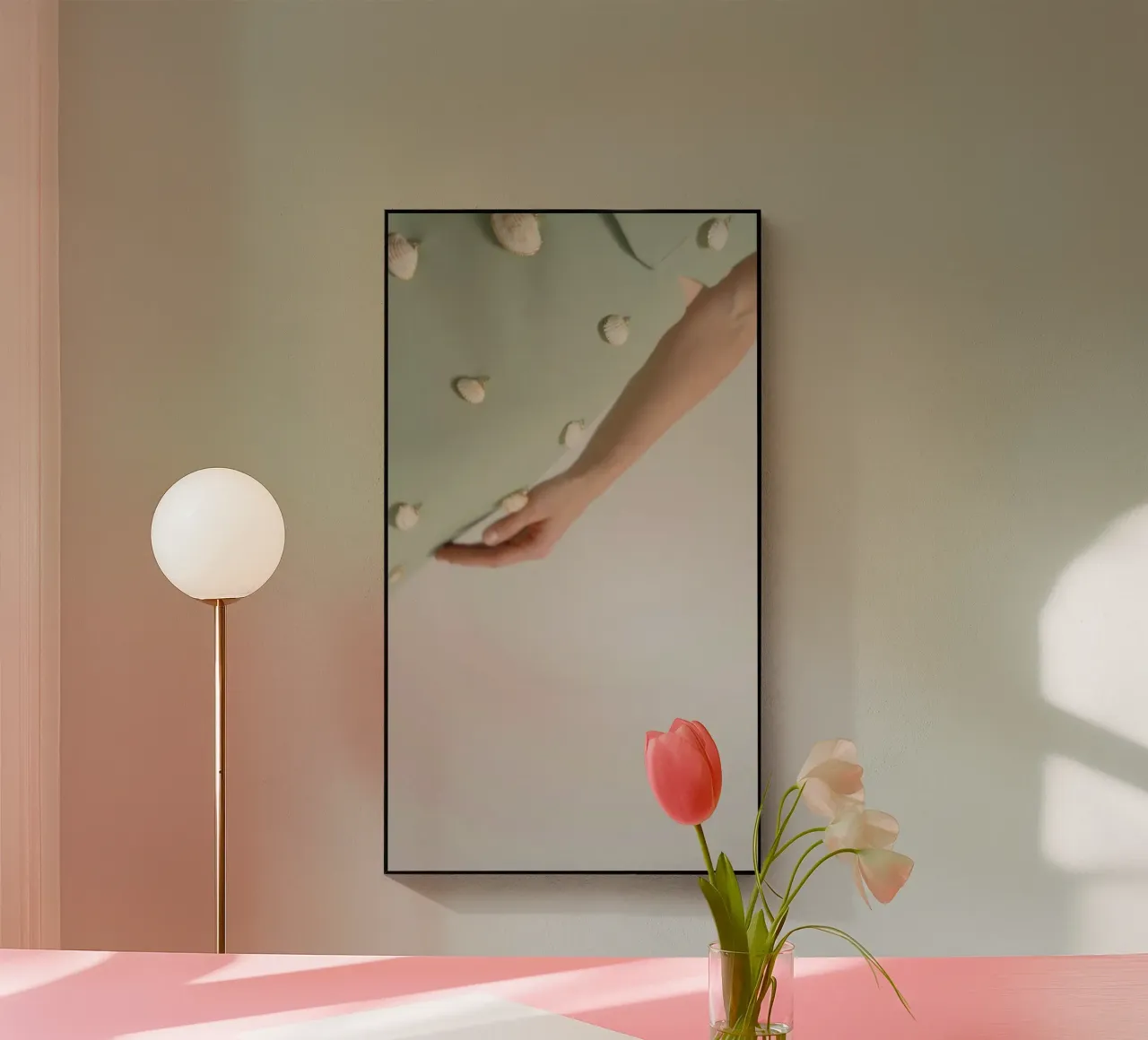 Coastal-inspired statement plexiglass da riedelphotoart