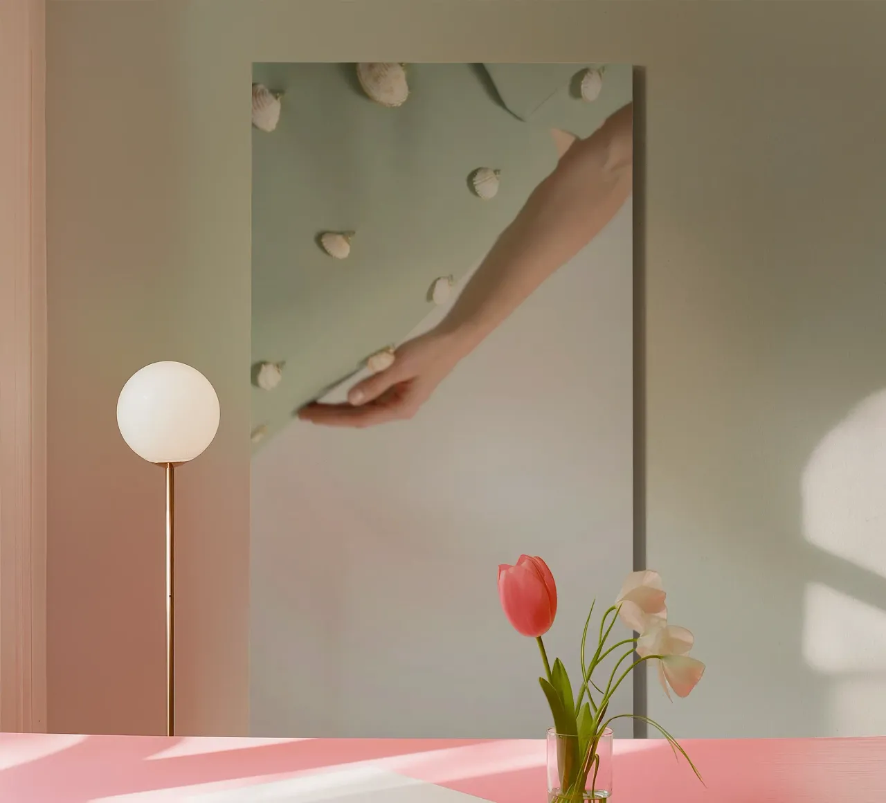 Coastal-inspired statement canvas with Floater frame by riedelphotoart