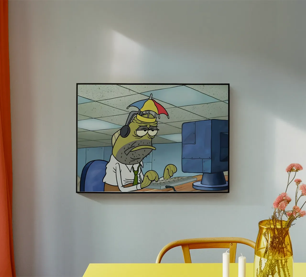 I have bad day plexiglass da Low poly art