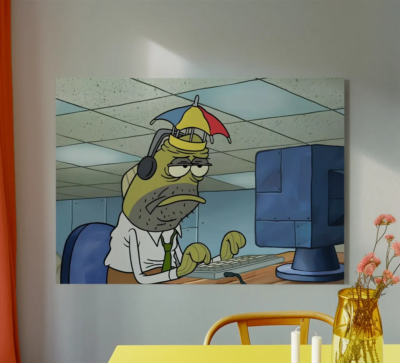 I have bad day plexiglass da Low poly art