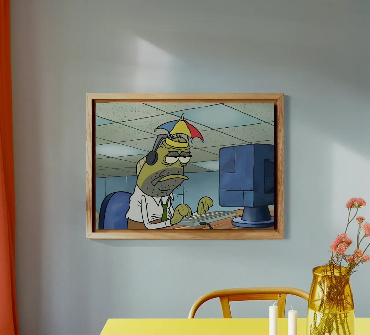 I have bad day alluminio dibond da Low poly art