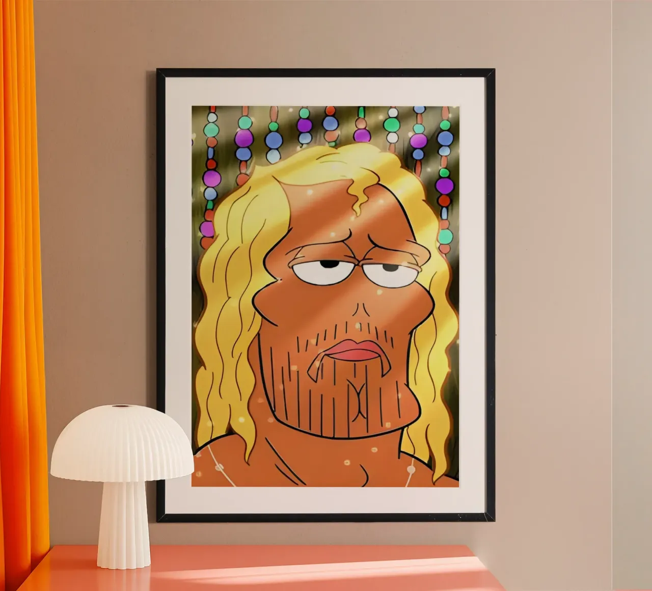 Man while poster da Low poly art