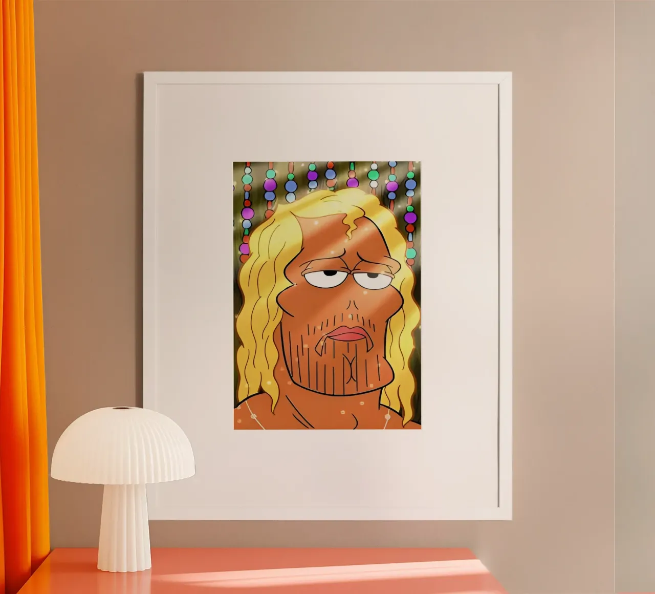 Man while poster da Low poly art