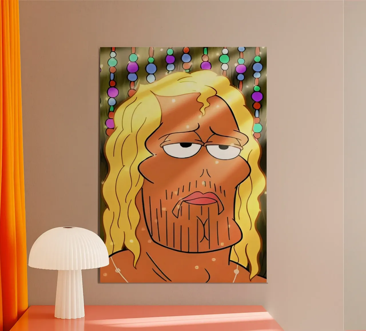 Man while poster da Low poly art
