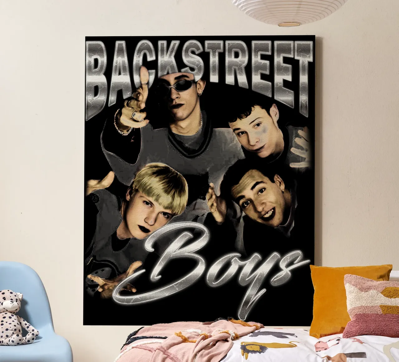 Backstreet Boys Pop tela con Cornice a cassetta da grass.studio_