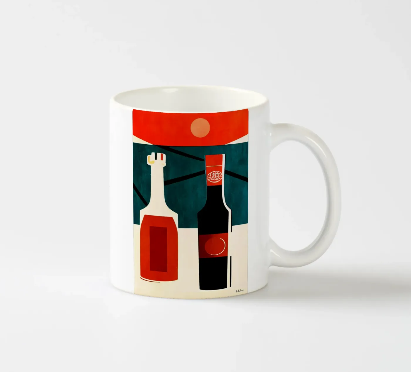 Cin Cin! ceramic mug by Bo Anderson