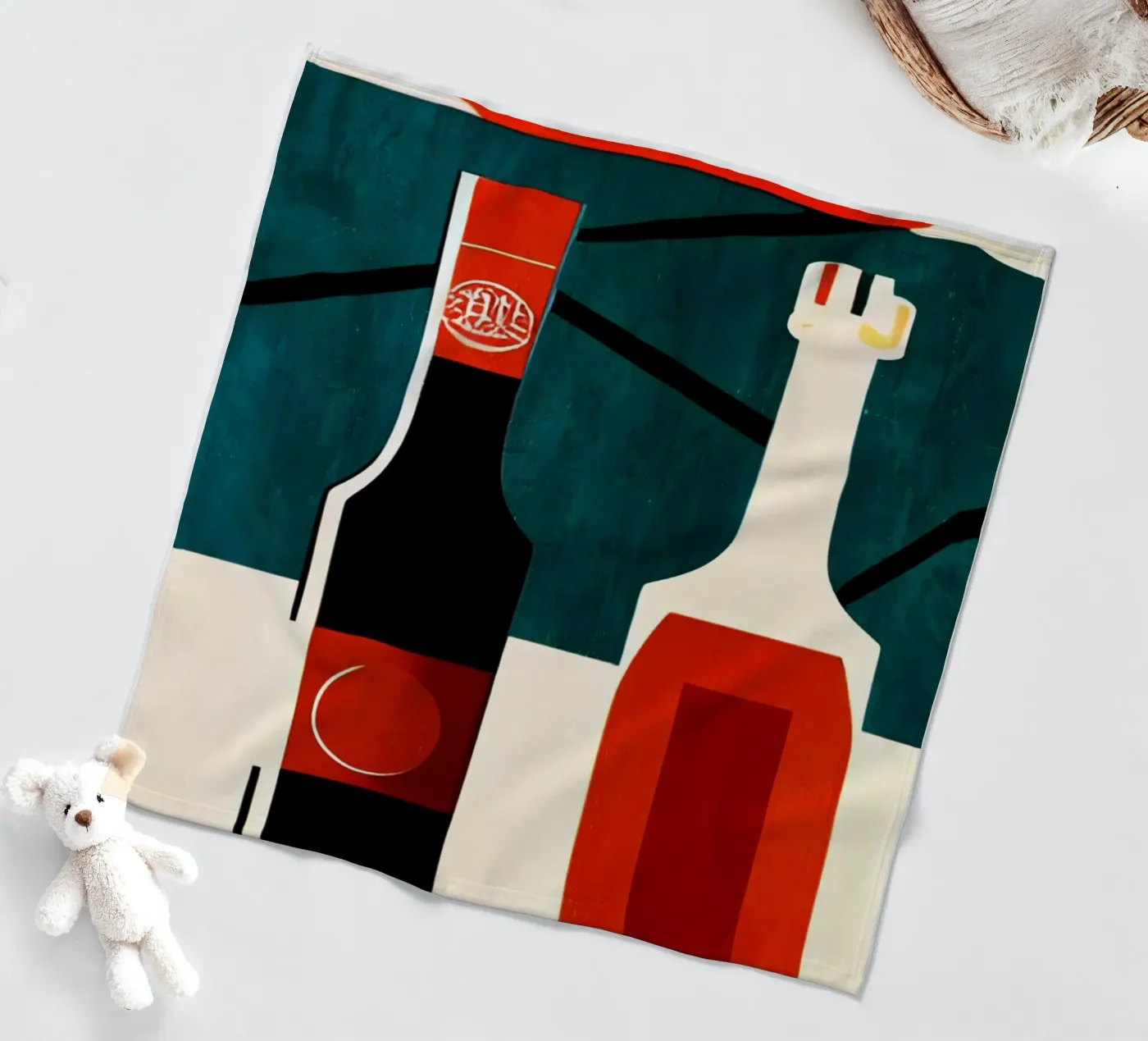 Cin Cin! fleece blanket by Bo Anderson