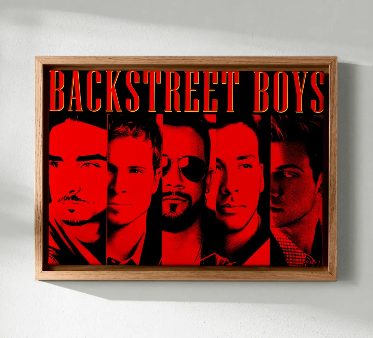 Gunge Backstreet Boys Pop tela con Cornice a cassetta da grass.studio_