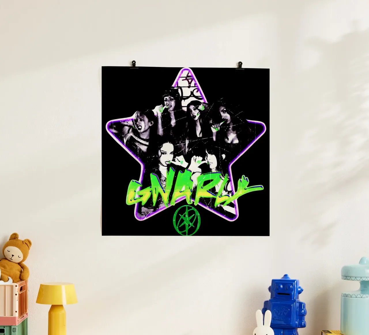 Katseye Dansa poster con telaio in alluminio da eliouxence