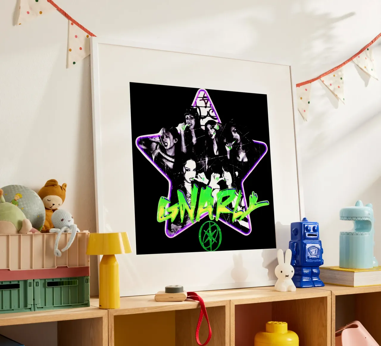 Katseye Dansa poster con telaio in alluminio da eliouxence