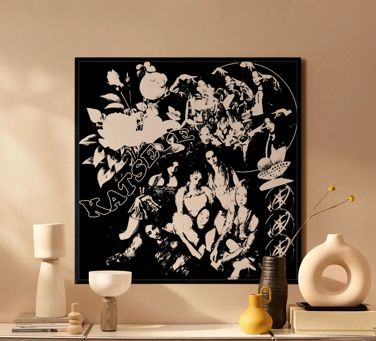 Sagoma di Katseye Pop poster con telaio in legno da eliouxence
