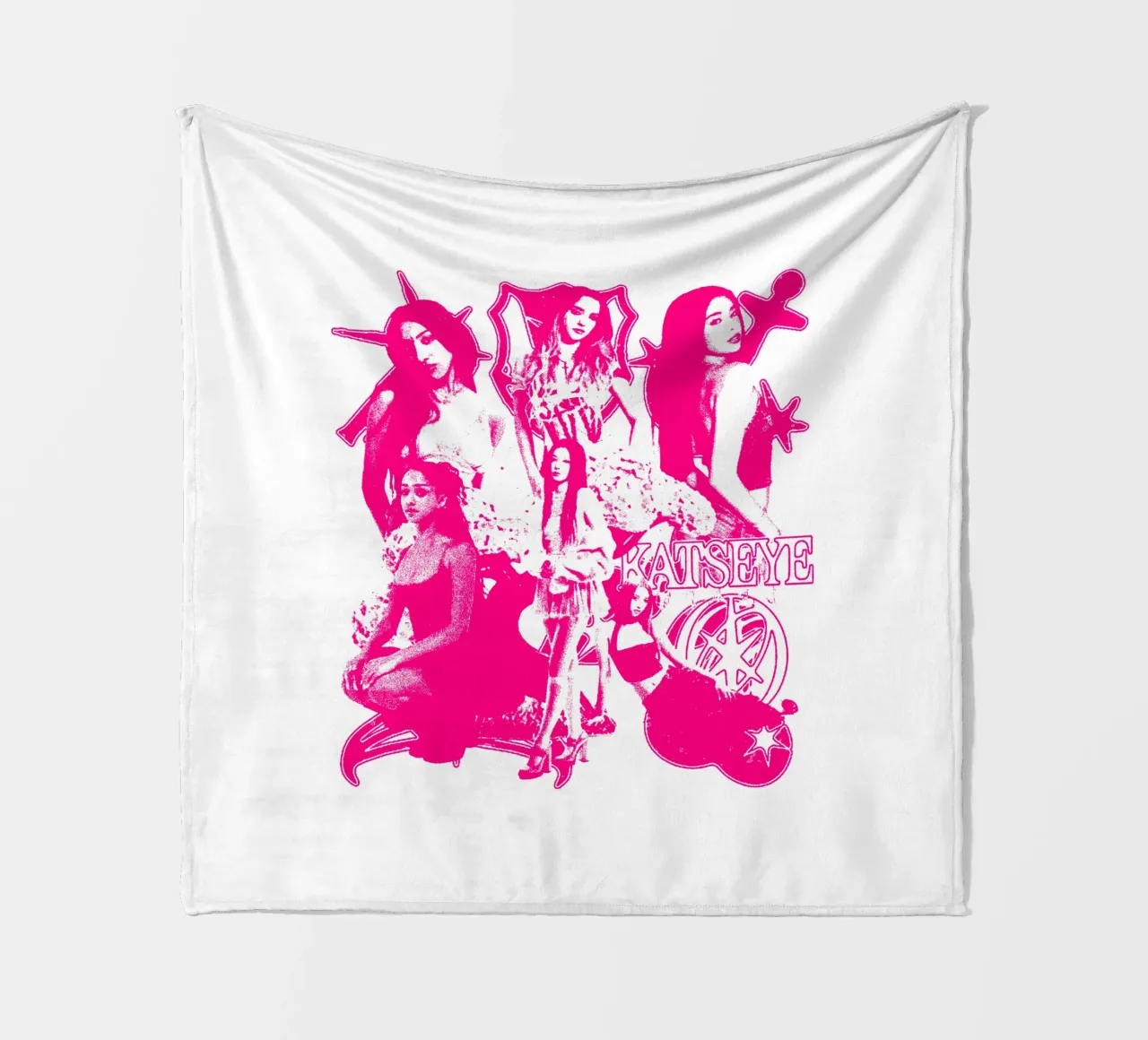 SIlhouette Katseye Dansa Pop Fleecedecke von eliouxence