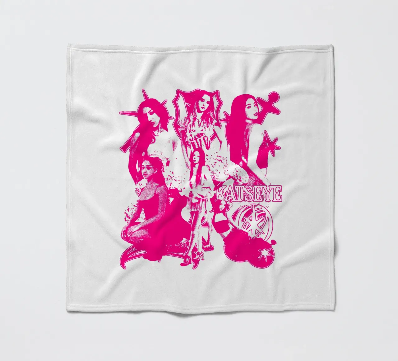 SIlhouette Katseye Dansa Pop Fleecedecke von eliouxence