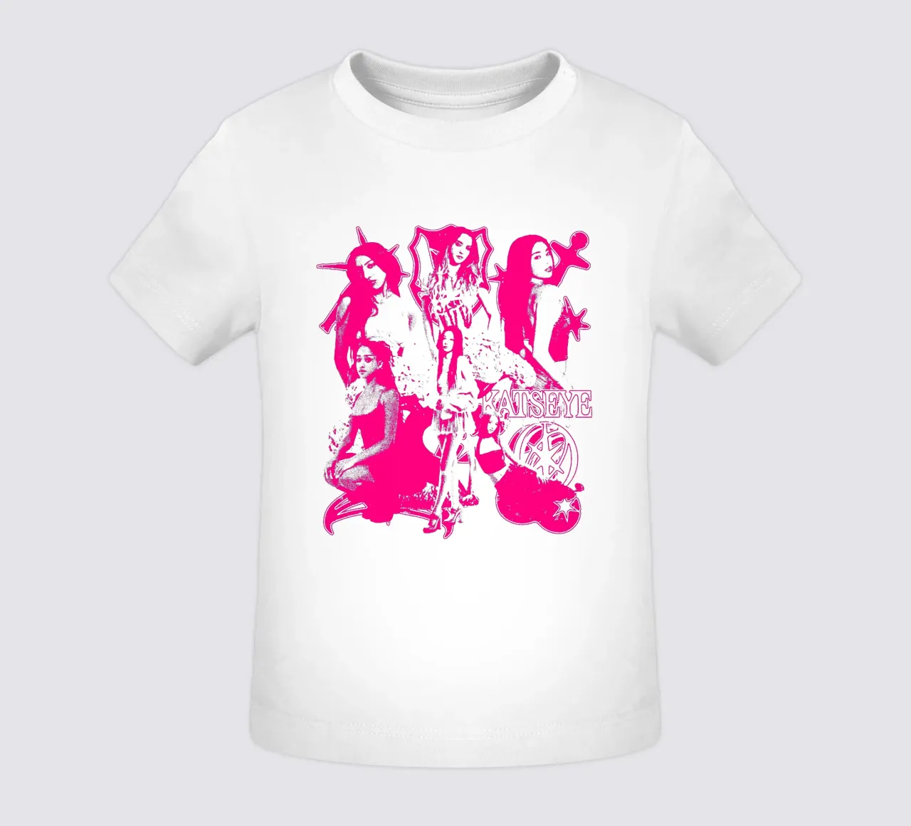 SIlhouette Katseye Dansa Pop maglietta neonato da eliouxence