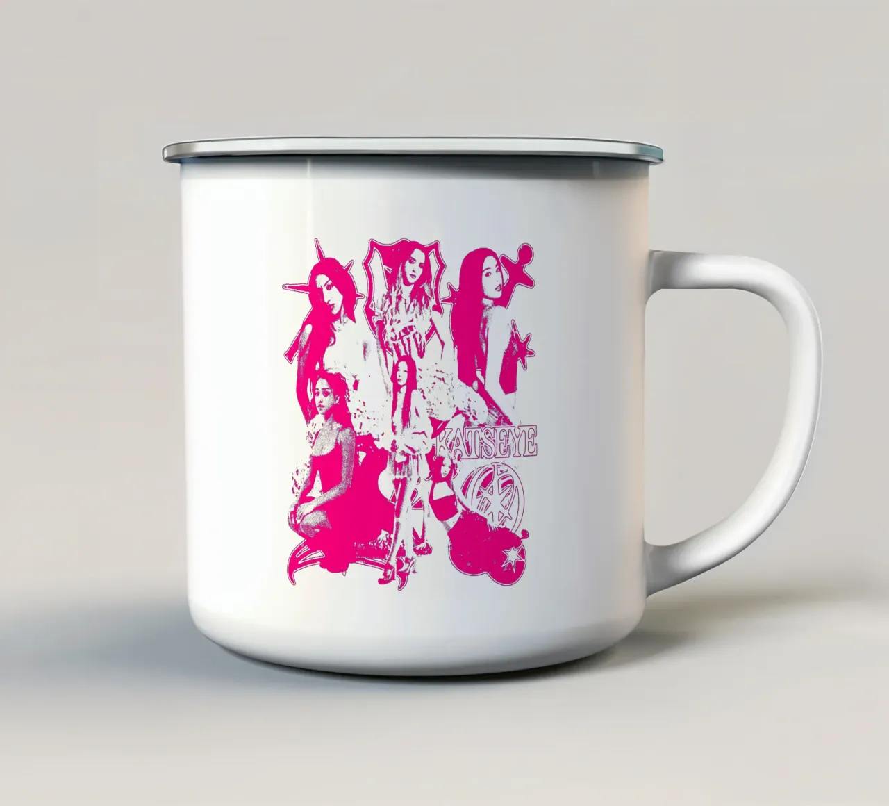 SIlhouette Katseye Dansa Pop tazza in smalto da eliouxence