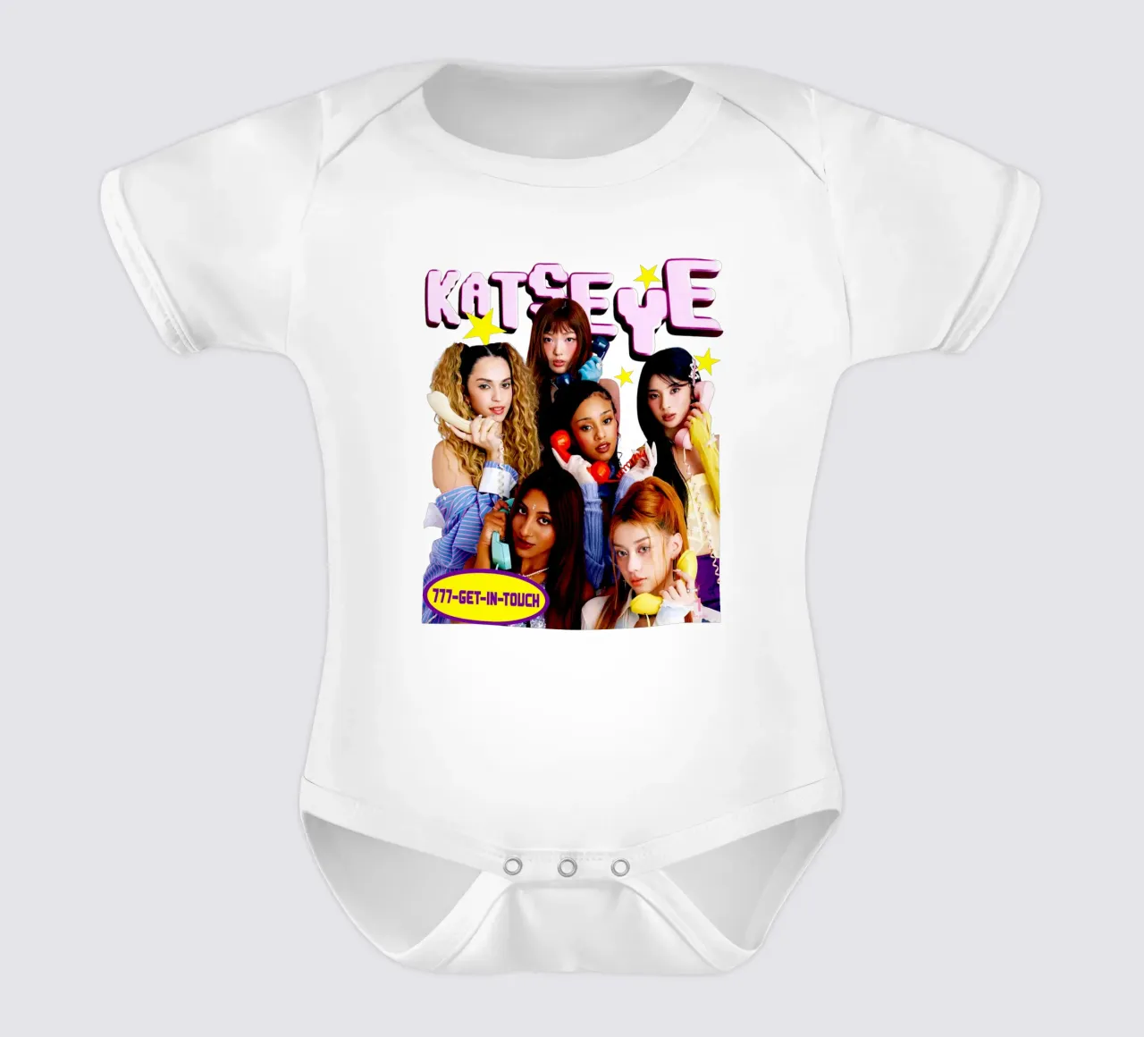 Katseye Pop Band body neonato maniche corte da eliouxence