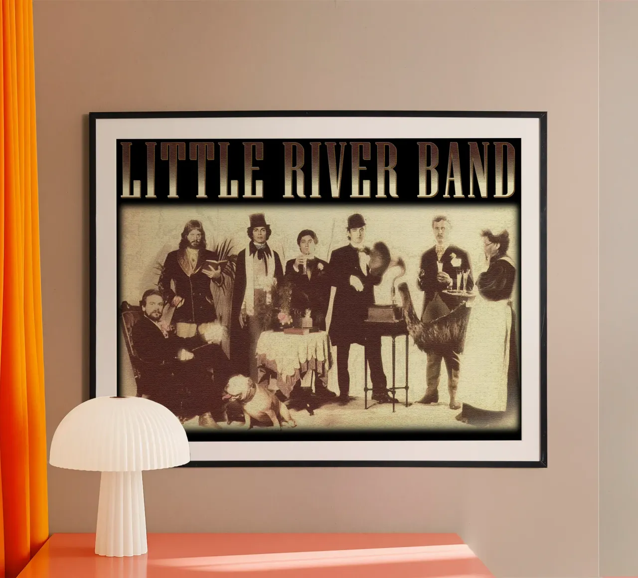 SIlhouette Little River Band Rock poster da igoshdesigns