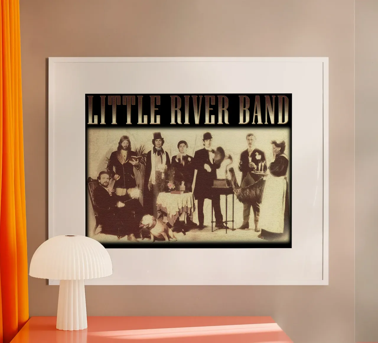 SIlhouette Little River Band Rock poster da igoshdesigns