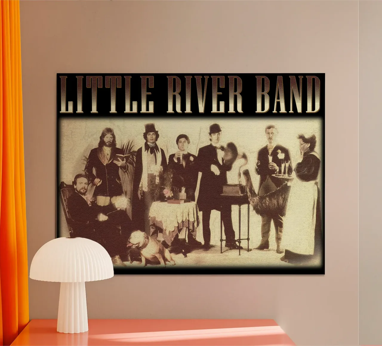 SIlhouette Little River Band Rock poster da igoshdesigns