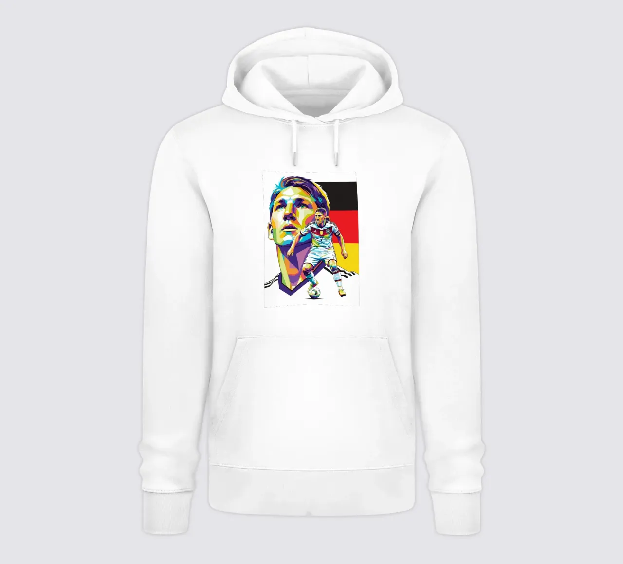 Bastian Schweinsteiger pop art felpa con cappuccio da Hantamrata