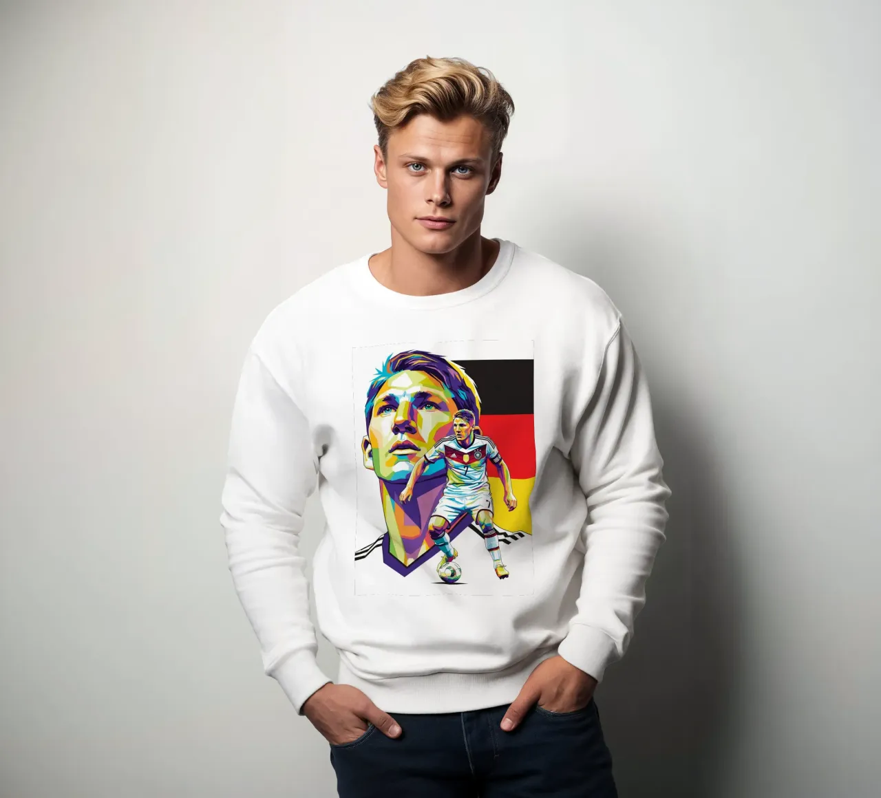 Bastian Schweinsteiger pop art felpa da Hantamrata