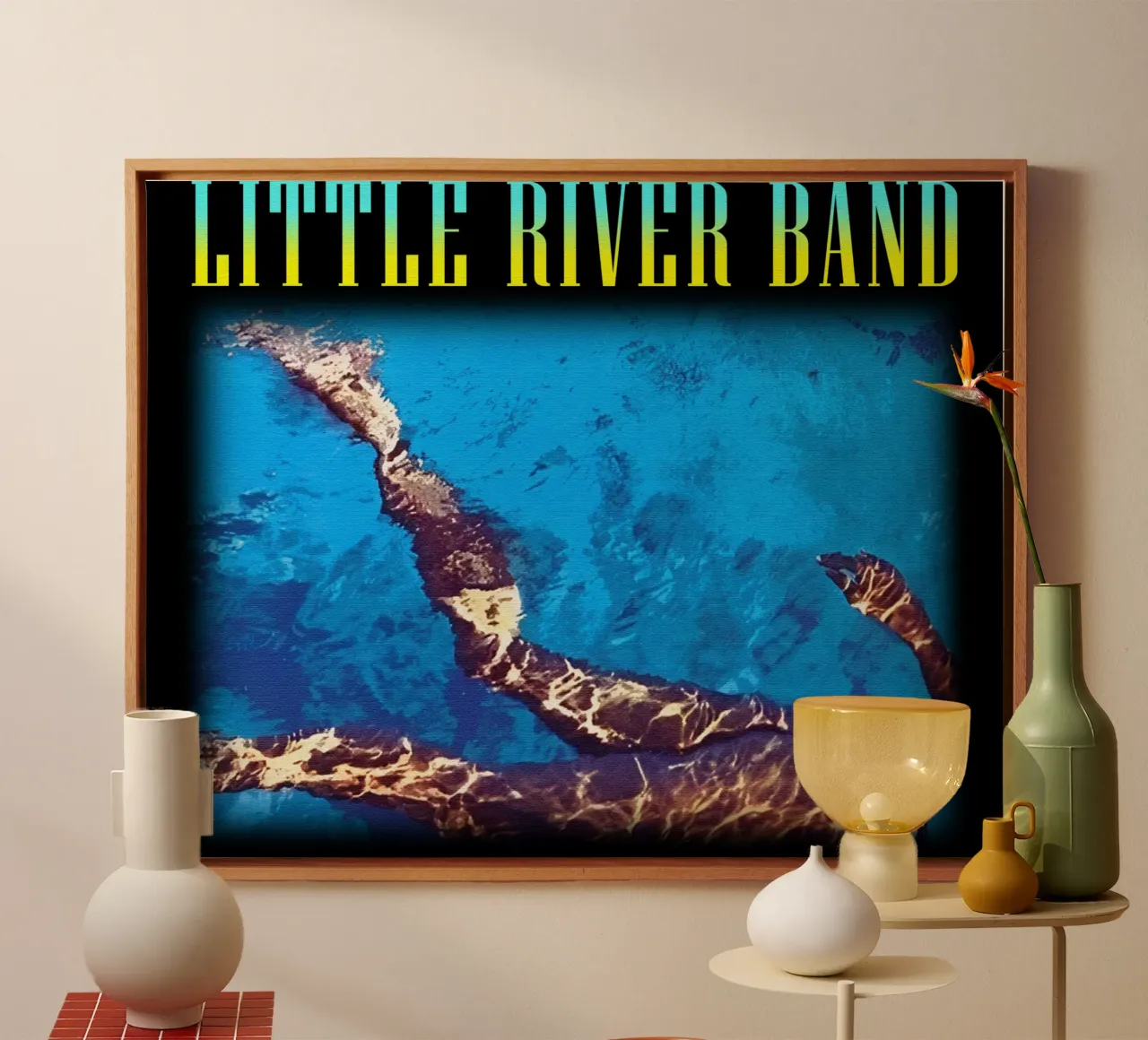 Soft Rock Little River Band tela con Cornice a cassetta da igoshdesigns