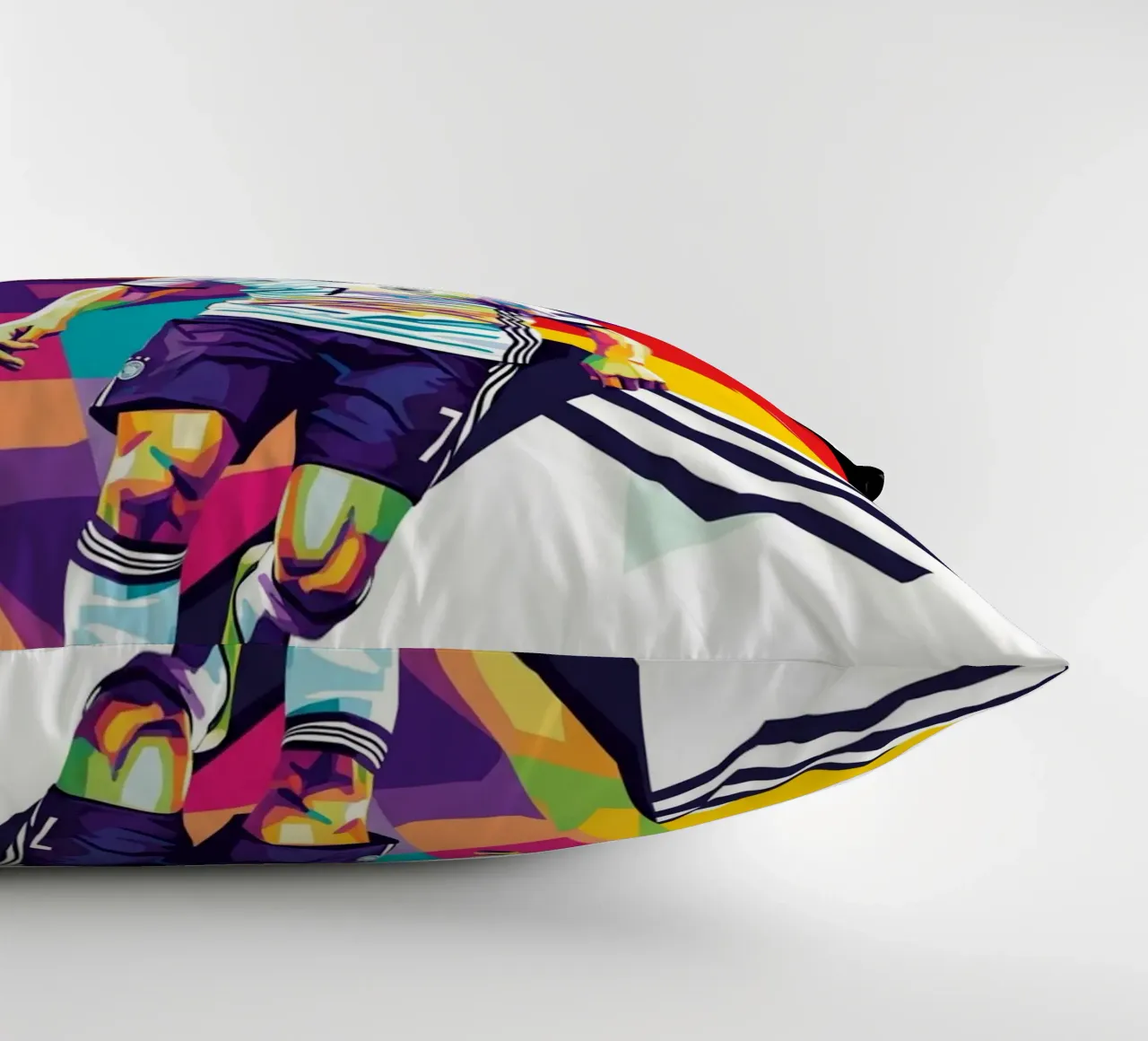 Bastian Schweinsteiger colorato pop art cuscino da Hantamrata