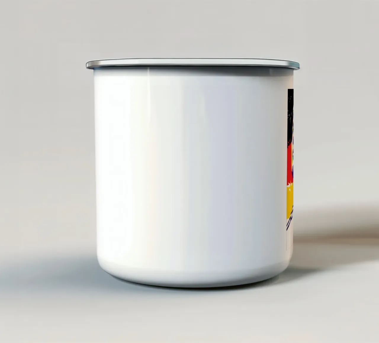 Bastian Schweinsteiger coloré pop art mug en émail de Hantamrata