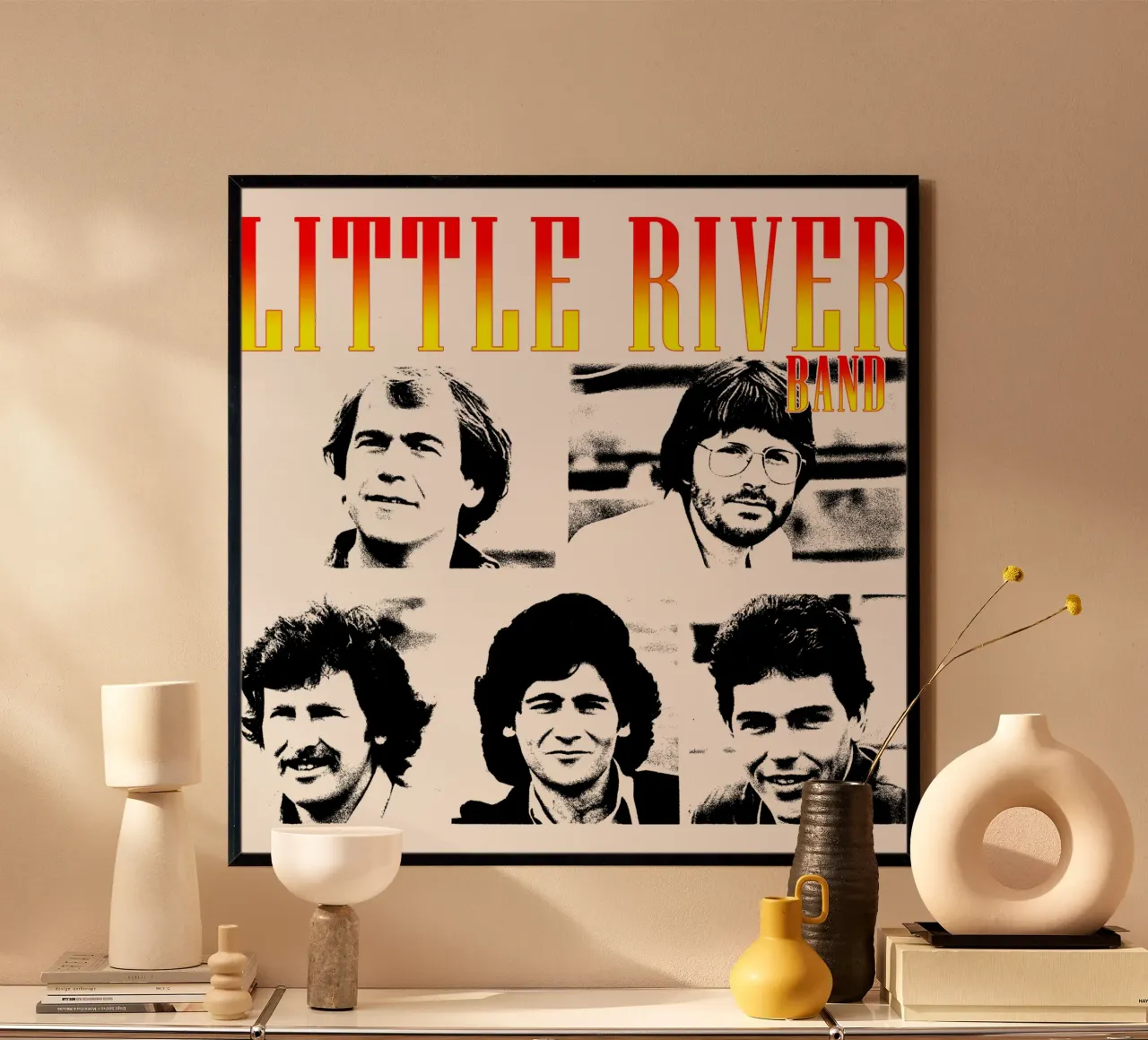 Volto Silhouette Little River Band poster da igoshdesigns