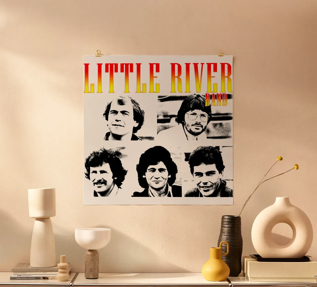 Volto Silhouette Little River Band poster da igoshdesigns
