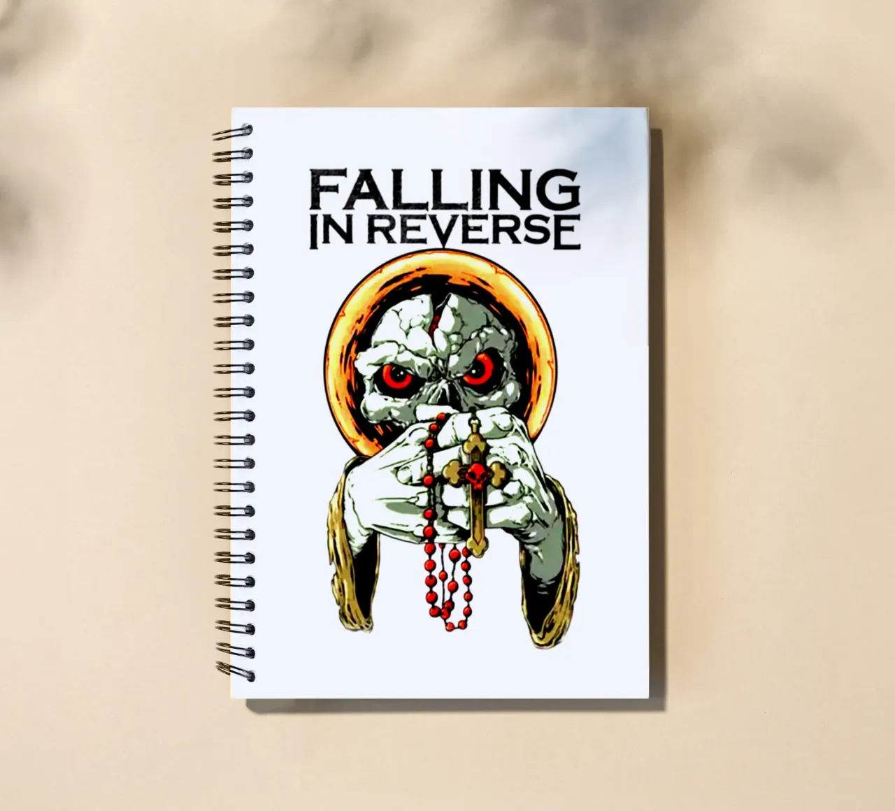 Falling In Reverse Post-hardcore spiral notebook by mannys_artt
