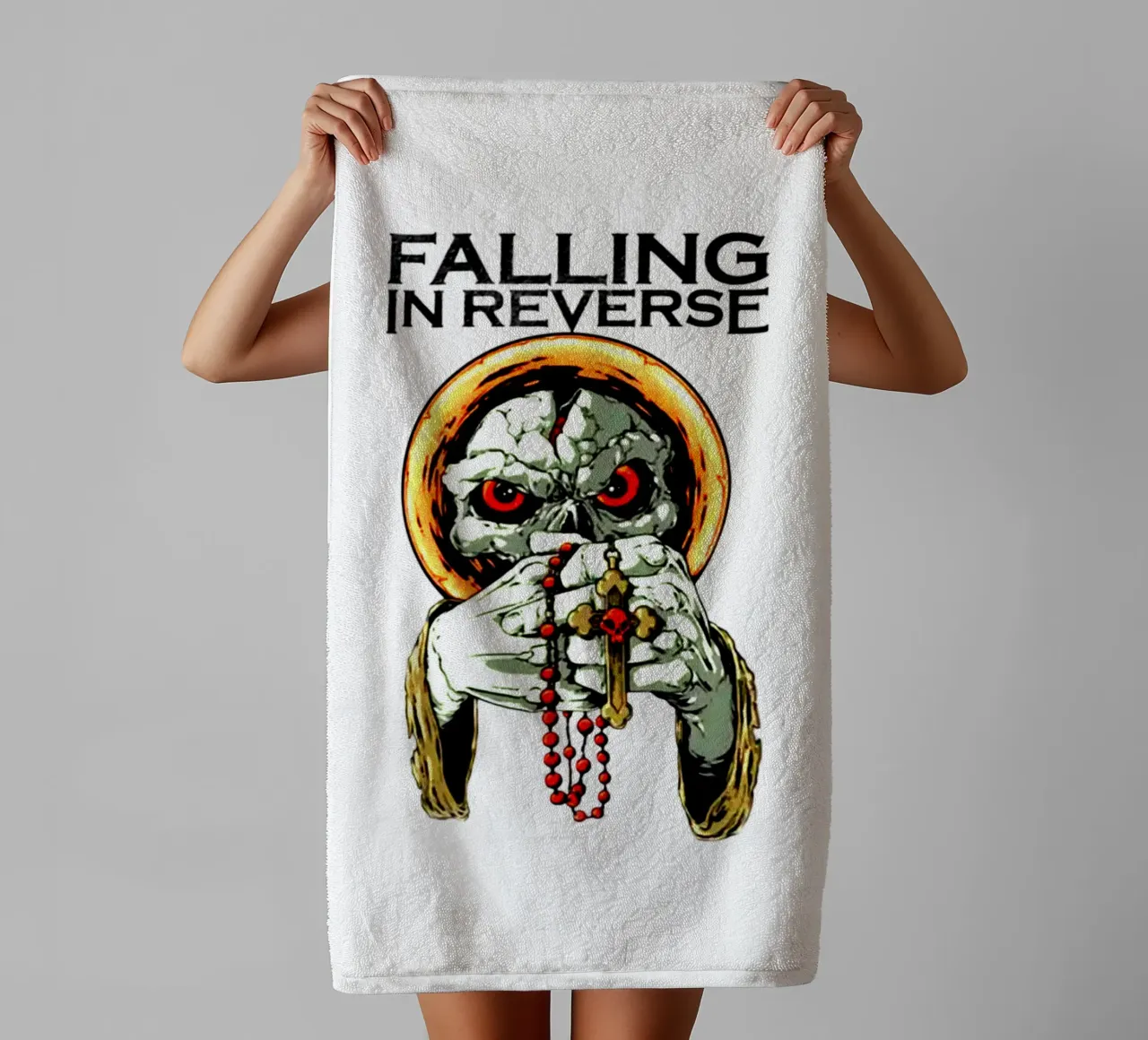 Falling In Reverse Post-hardcore asciugamano da bagno da mannys_artt