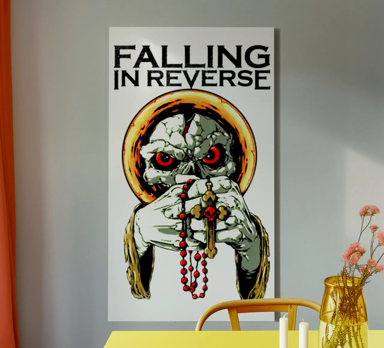 Falling In Reverse Post-hardcore lienzo con Marco flotante de mannys_artt