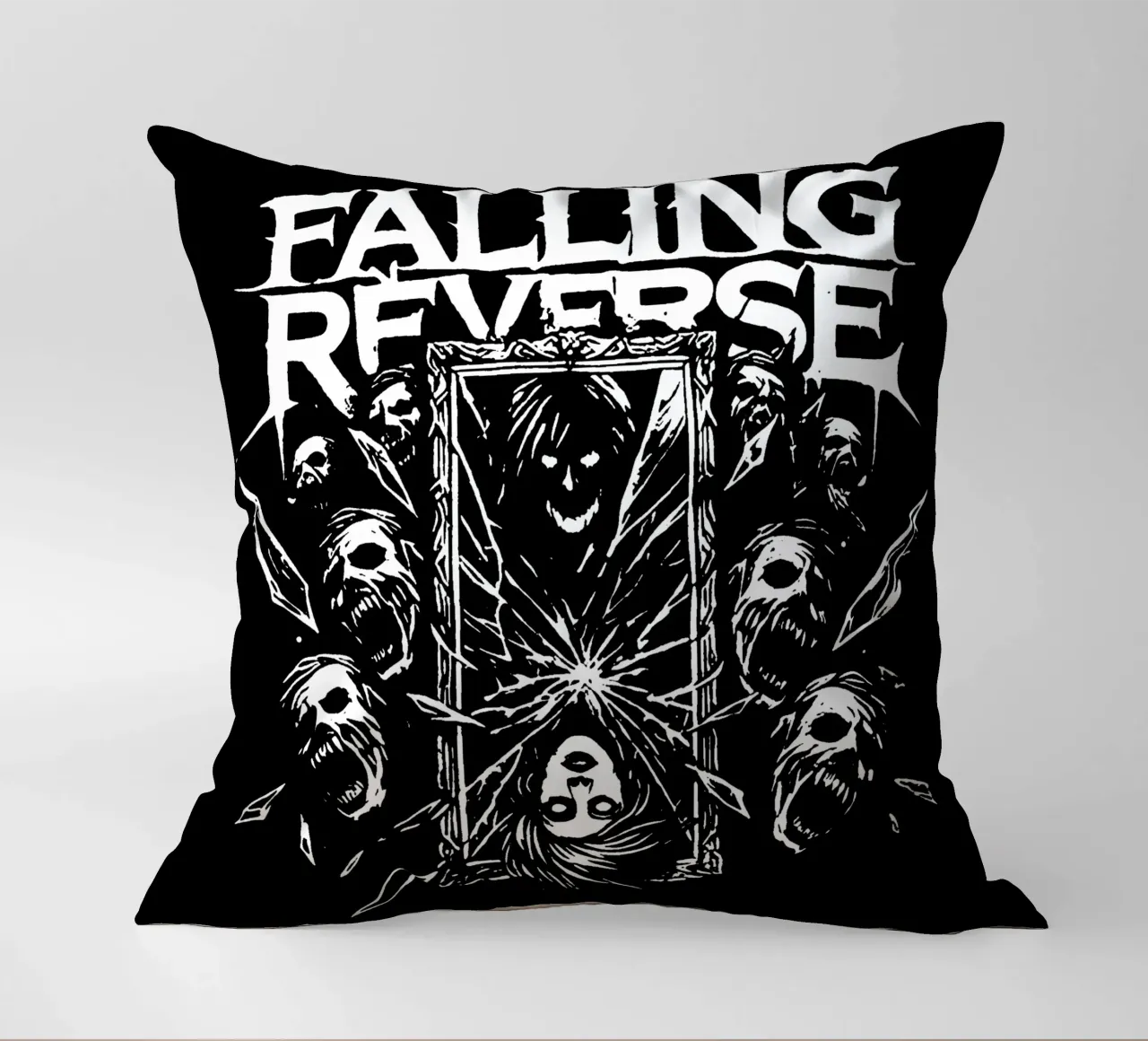 Metalcore Falling in Reverse cuscino da mannys_artt