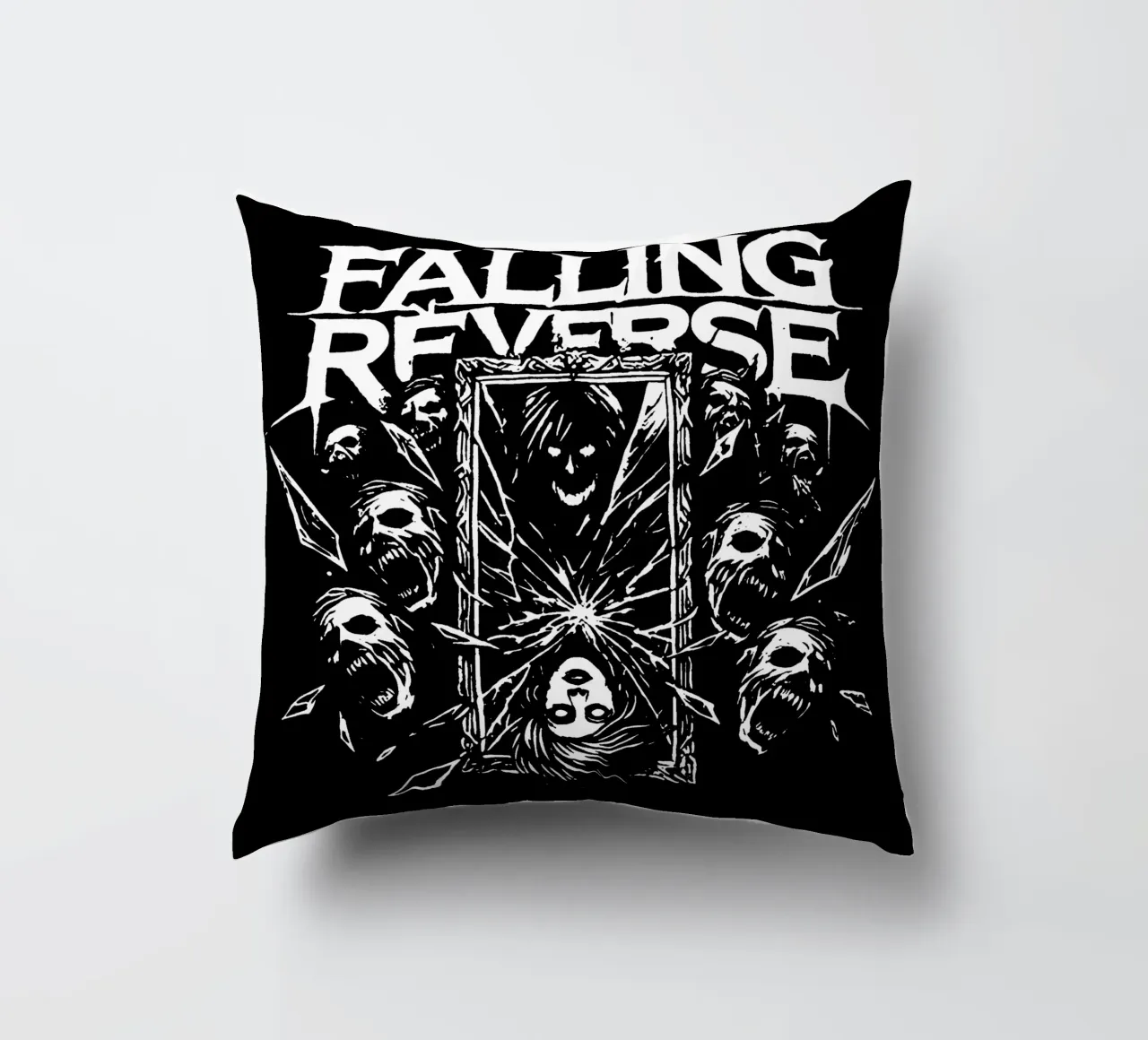 Metalcore Falling in Reverse cuscino da mannys_artt