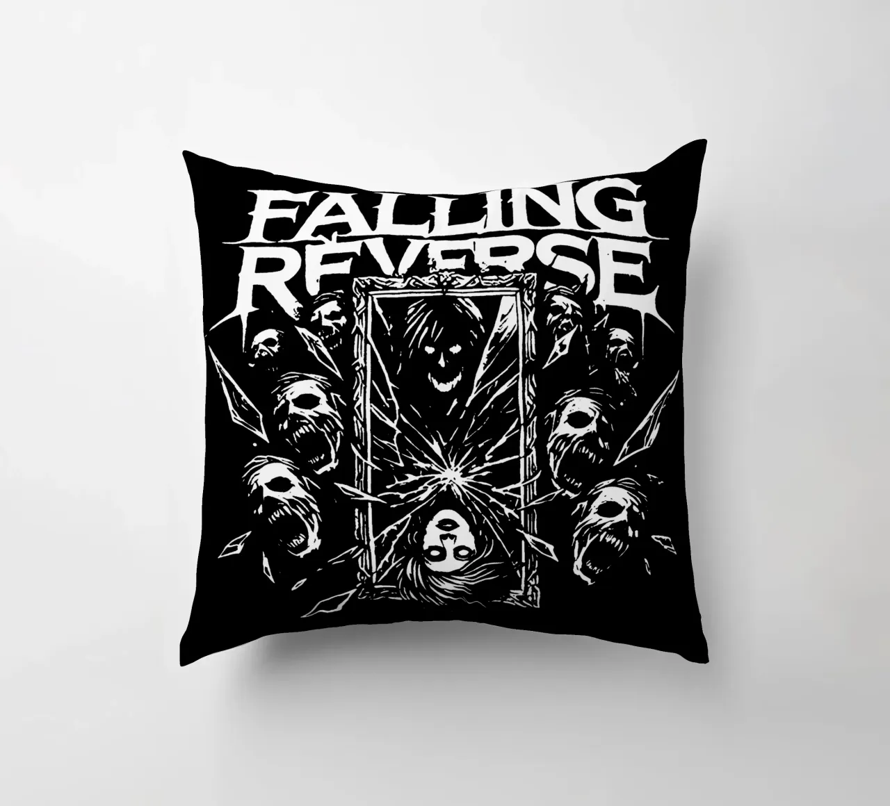 Metalcore Falling in Reverse cuscino da mannys_artt