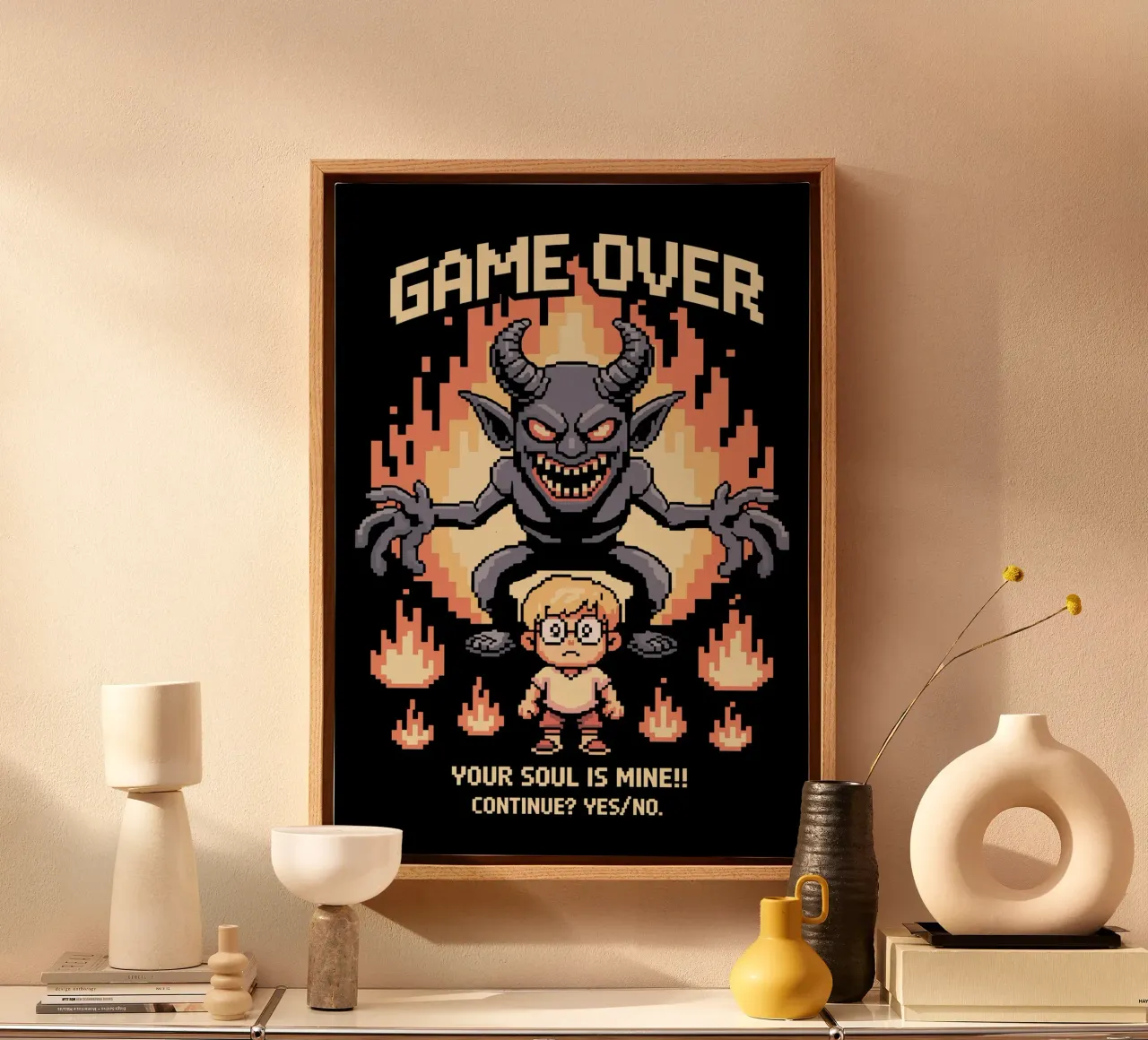 game pixels canvas met Baklijst van ramosashop