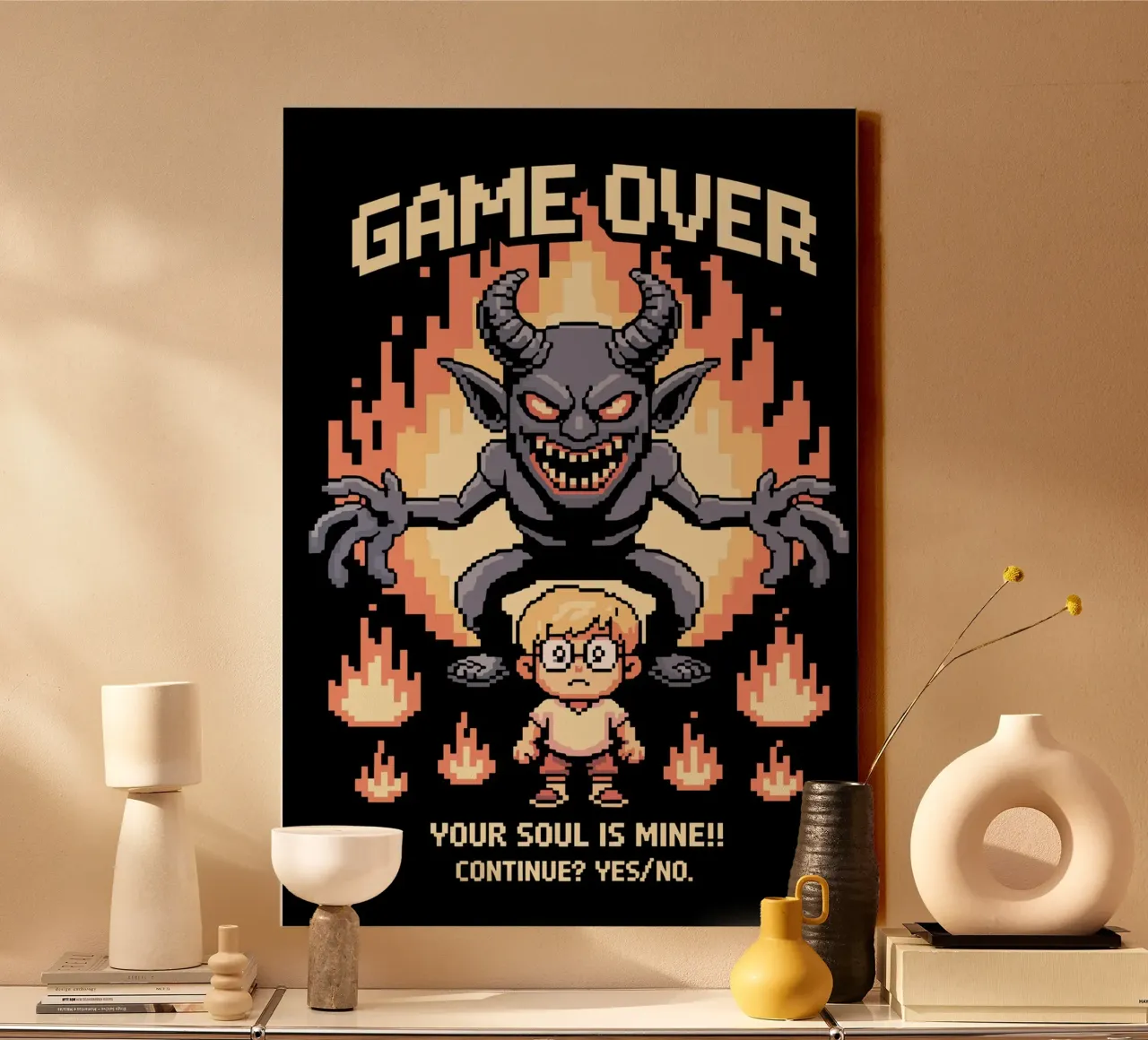 game pixels canvas met Baklijst van ramosashop