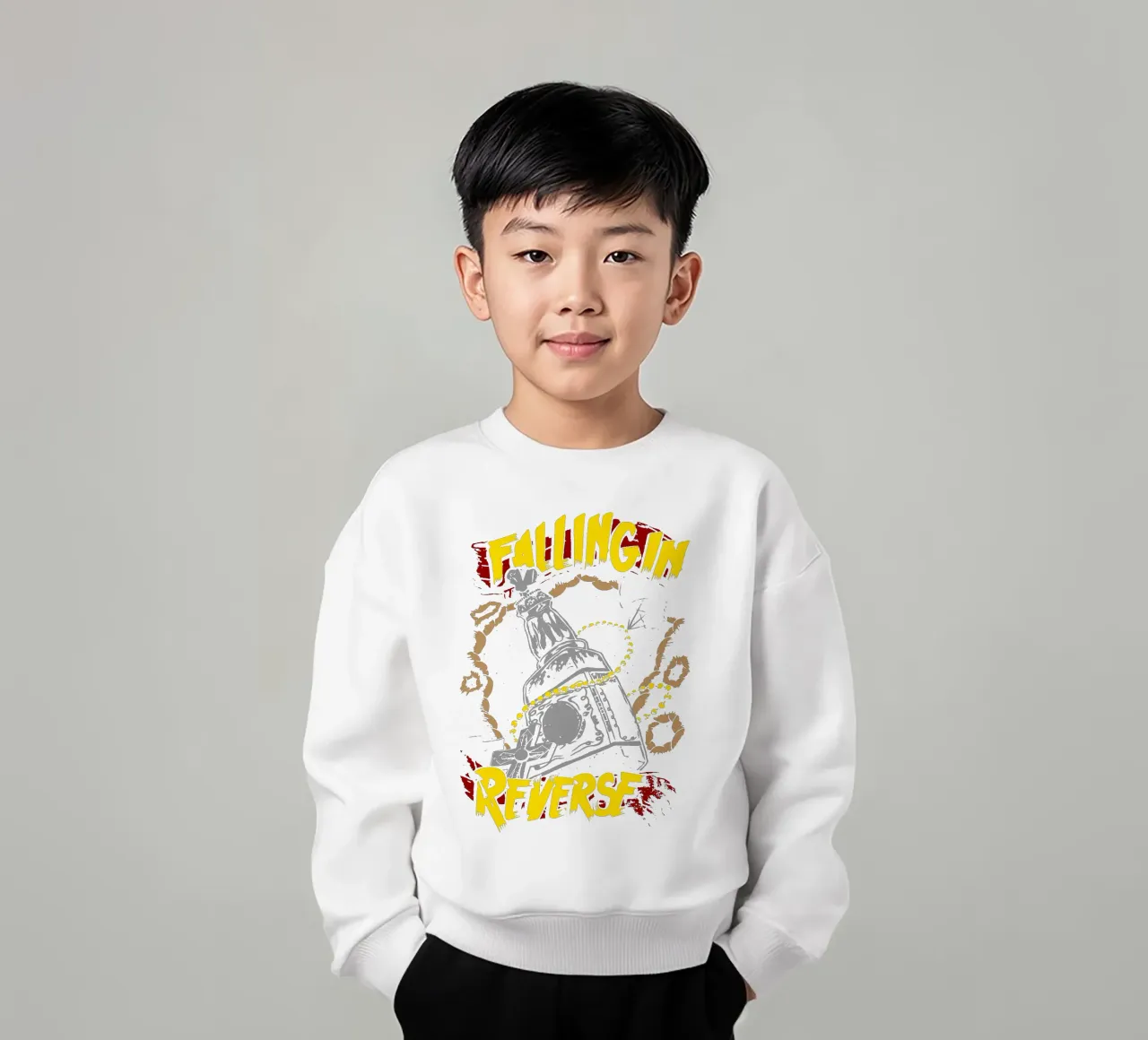 Falling In Reverse principalmente sudadera para niño de mannys_artt