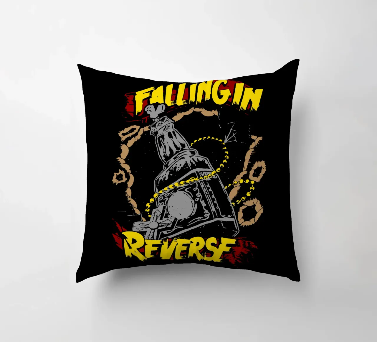 Falling In Reverse in primo luogo cuscino da mannys_artt