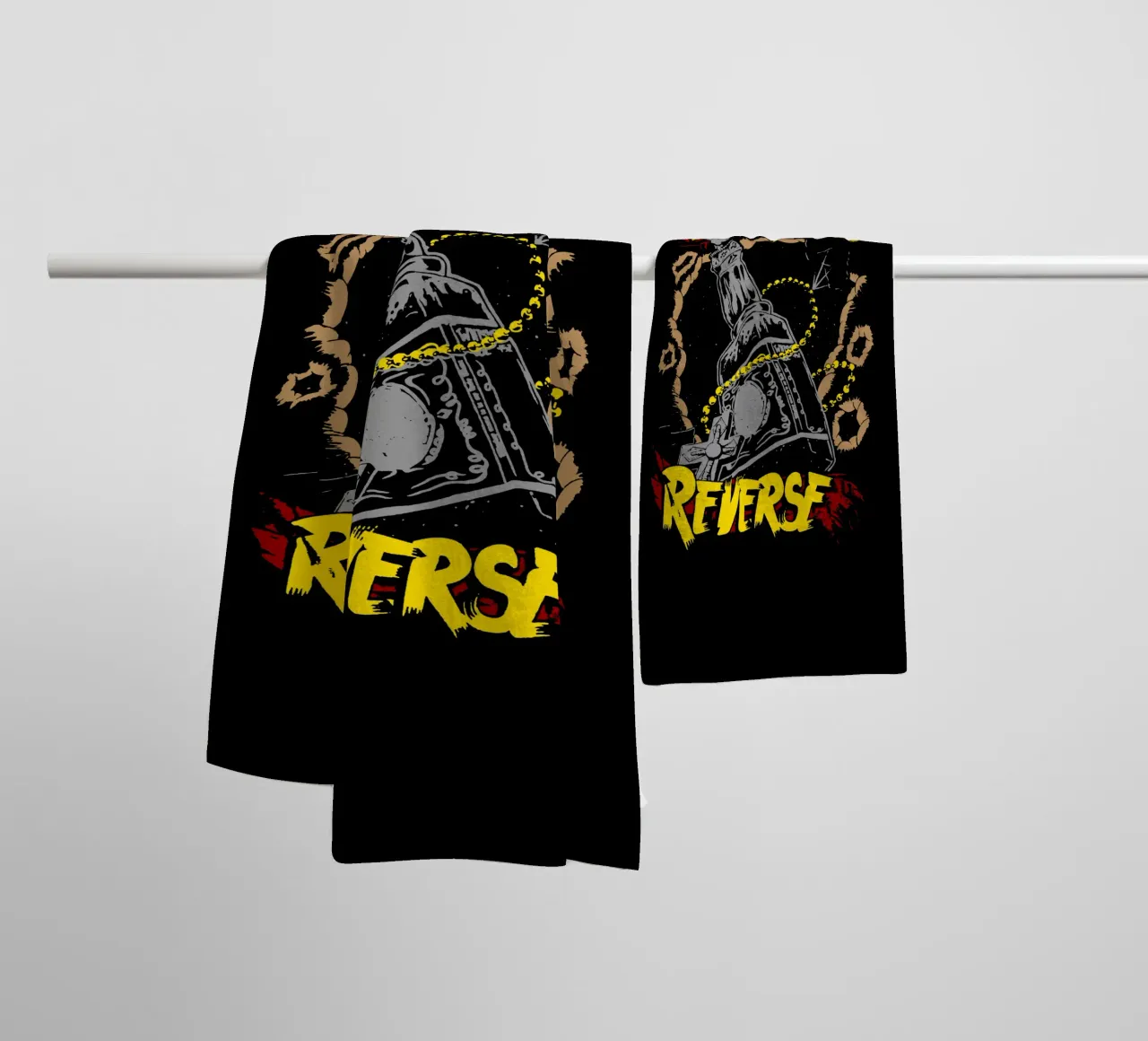 Falling In Reverse in de eerste plaats badhanddoek van mannys_artt