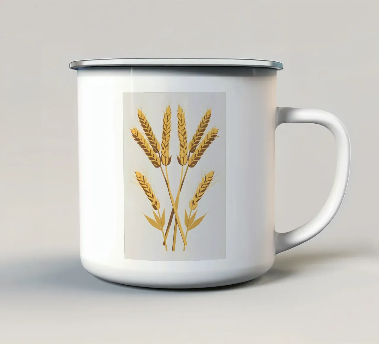 Gambi di grano tazza in smalto da Botanical Gallery
