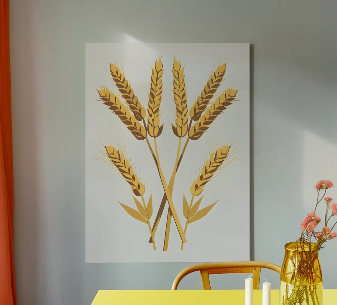 Gambi di grano tela con Cornice a cassetta da The Green Room