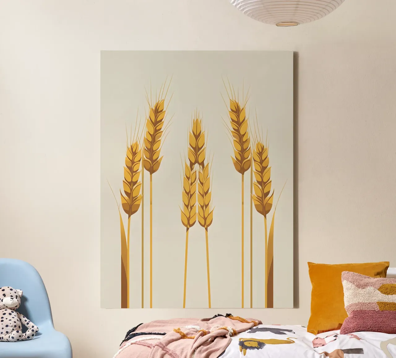 Gambi di grano tela con Cornice a cassetta da The Green Room
