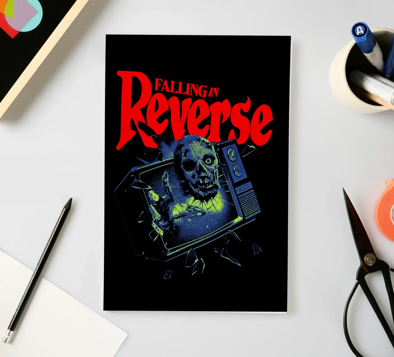 Falling In Reverse Hardcore Metal notebook by mannys_artt