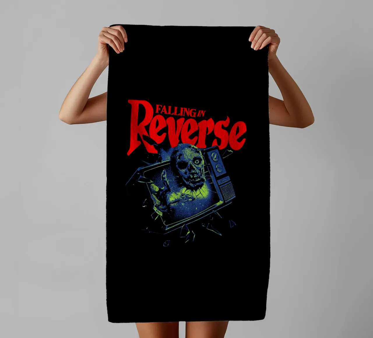 Falling In Reverse Hardcore Metal asciugamano da bagno da mannys_artt